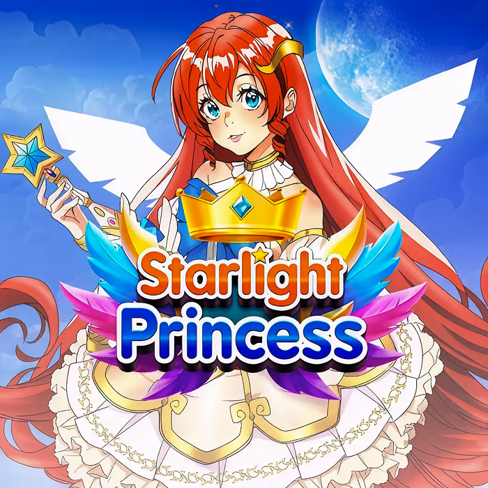Starlight Princess anime-style slot with multiplier symbols and free spins
